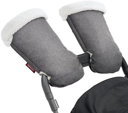 Momcozy Universal Stroller Gloves, Plush Weatherproof Winter Handmuffs