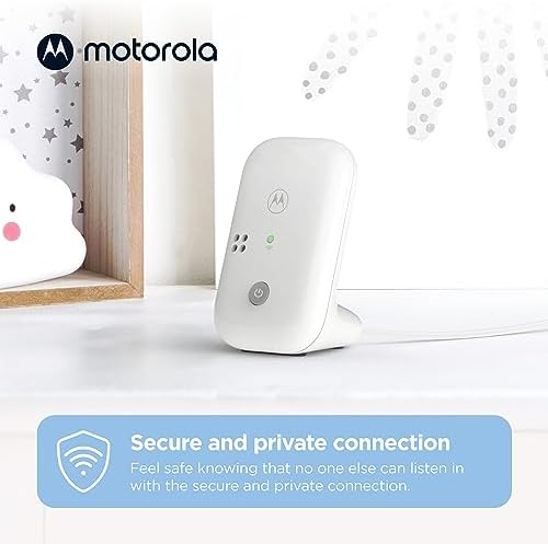 Motorola Nursery Audio Baby Monitor, No WiFi, 1000ft Range, Cry Detection, Portable Parent Unit, DECT, PIP10