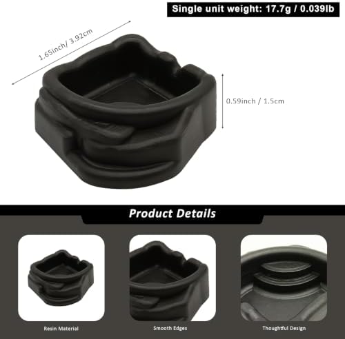 6 Pcs Spider Micro Water Bowls, Mini Resin Dish for Tarantula, Spider, Millipede and Tiny Reptiles, Food/Water Dish for Enclosure Accessories (1.65" D, 0.59" H)