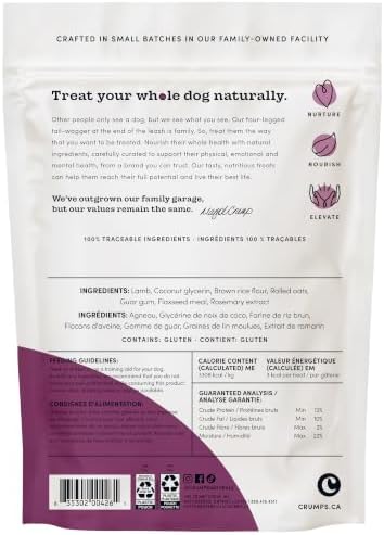 Crumps' Naturals Mini Trainers Semi-Moist Lamb 4.7oz