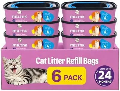 6 Pack Cat Litter Refill Bags, Litter Refill Bags Cartridge, 138 Total FT