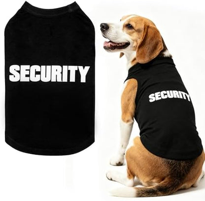 BINGPET Dog Security Shirt, Soft Cotton Puppy T-Shirt, Halloween Costumes
