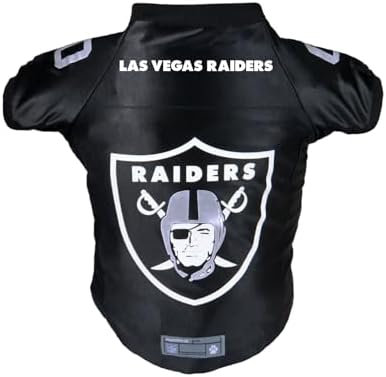 Littlearth NFL Las Vegas Raiders Premium Pet Jersey, Team Color, X-Small