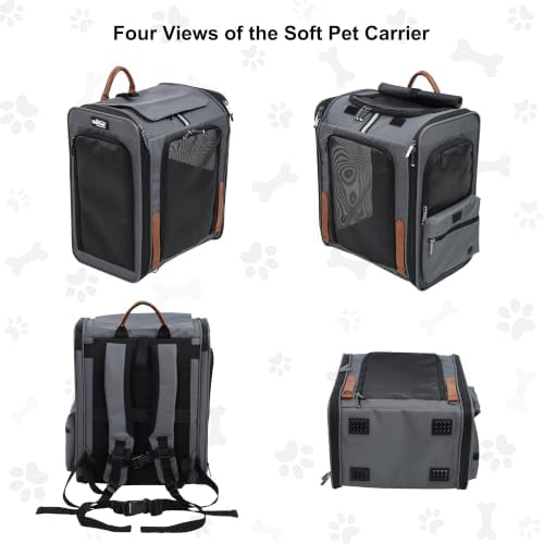 EliteField Deluxe Backpack Pet Carrier for Cats and Dogs (3-Year Warranty)