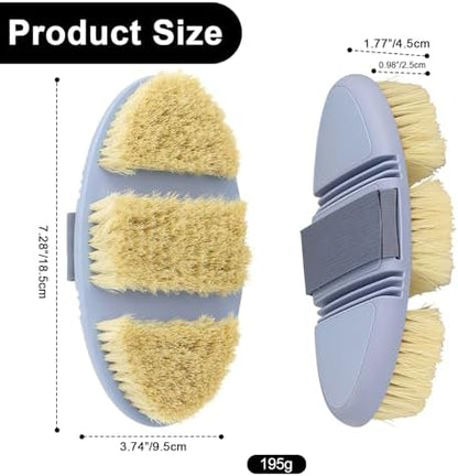 Flexible Sisal Horse Brush for Grooming Body Stiff Dandy Brush