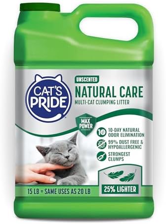 Cat's Pride Natural Care Odor-Eliminating Hypoallergenic Litter 15lb