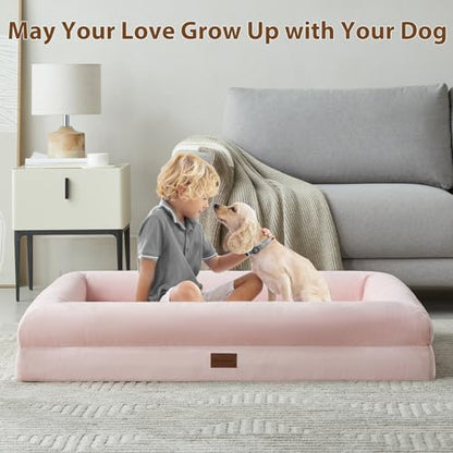 BFPETHOME Dog Beds for Small Dogs, Washable Dog Bed with Sides, Orthopedic Small Sized Soft Mats with Removable Cover & Waterproof Pet Mat for Pet