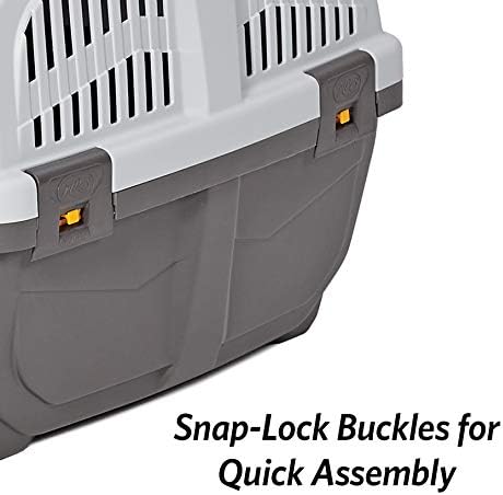 Skudo by MidWest 24-Inch Travel Carrier, Gray, Fits Pets up to 25 lbs