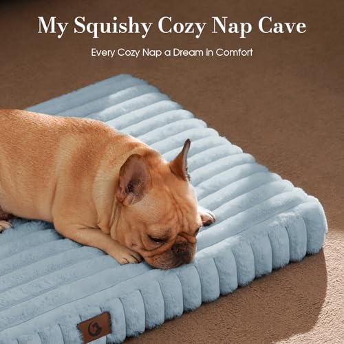 Extra Large Orthopedic Dog Crate Bed with Waterproof Lining