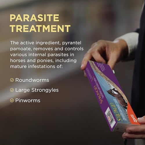 Strongid (pyrantel pamoate) Paste Dewormer for Horses, 20 mL Syringe