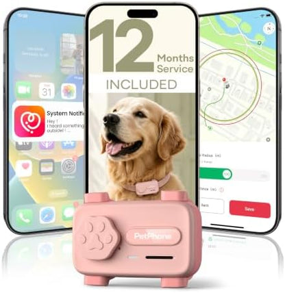 GPS Tracker for Dogs & Cats, Smart Real-Time Virtual Fence for Pet Tracker