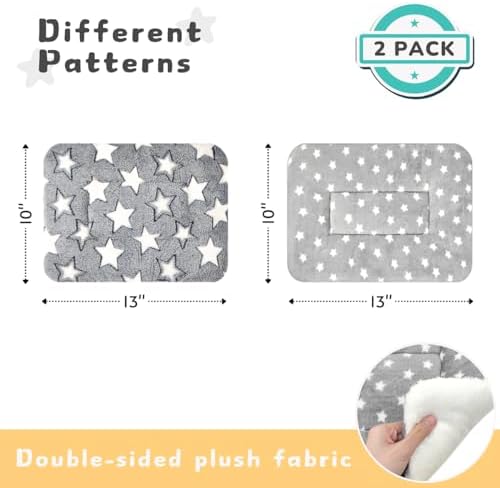 2 Pack Cat Blanket for Indoor Cats, Ultra Soft & Warm Calming Bed