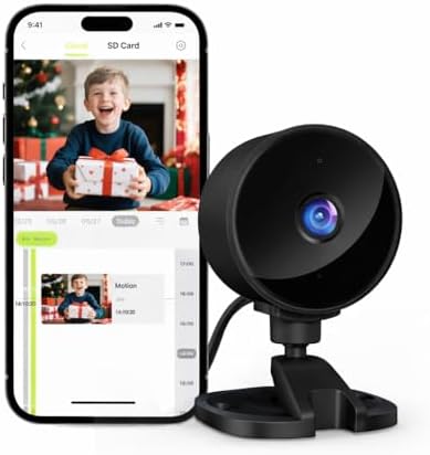 YOTON Indoor Security Camera for Baby Monitor, Home & Pets, 2.4G Wi-Fi