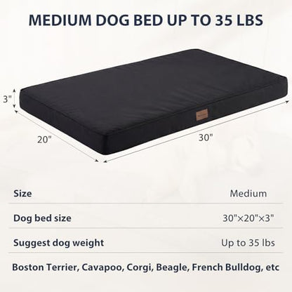 BFPETHOME Outdoor Waterproof Dog Bed for Large Dogs, Washable Cover, 30"