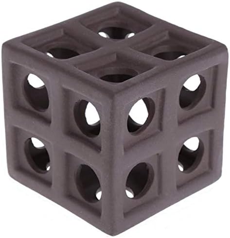 XMHF Aquarium Ceramic Small Fish Shrimp Crayfish Breeding Habitat Shelter Brown XM140