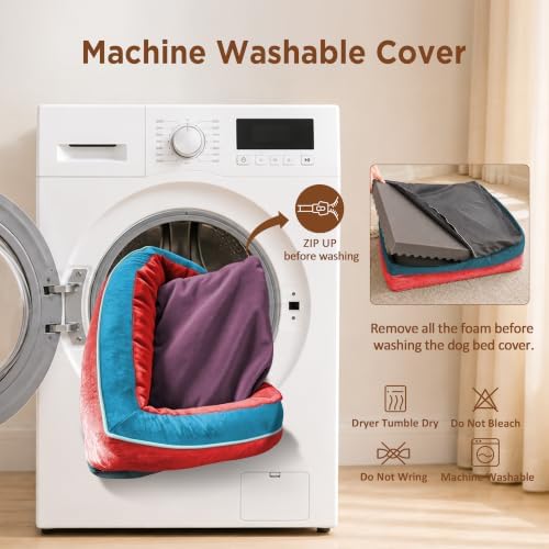 Comfort Expression Orthopedic Dog Beds for Large Sized Dog with Bolster