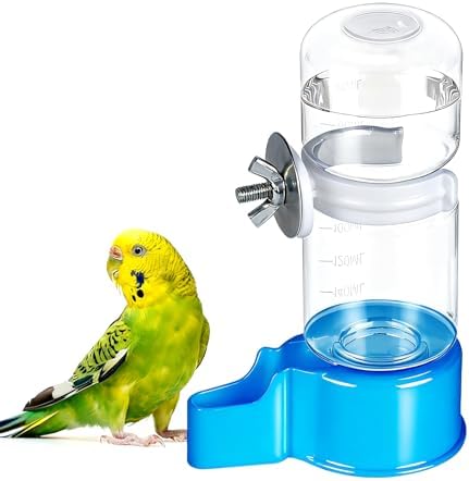 Automatic Bird Cage Water Dispenser, 4.73 oz Parakeet Water Feeder