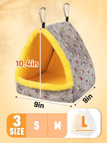 MEWTOGO Large Winter Warm Bird Nest House with Support Board for Cage