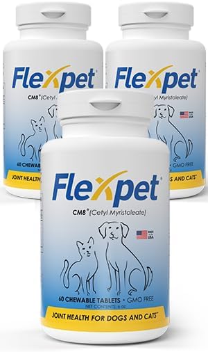 Hip & Joint Supplement for Dogs & Cats with Cetyl Myristoleate, Glucosamine, Collagen, MSM - Advanced Joint Support for Mobility, Senior Pets, Small & Large Breeds - 180 Tablets (Pork Liver)
