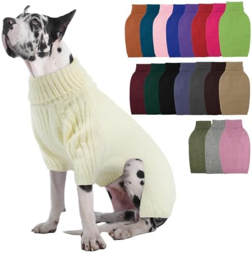 Great Dane Sweater,5XL Extra Large Sweater for Giant Breed Dogs in Winter