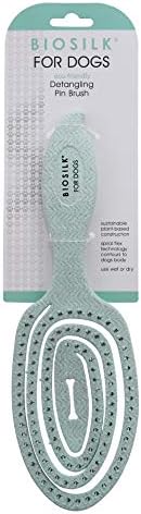 BioSilk for Pets Eco-Friendly Detangling Pin Brush for Dogs