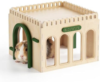 BUCATSTATE Wooden Guinea Pig Hideout, Hedgehog House