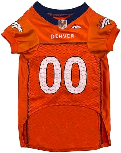 Pets First NFL Denver Broncos Dog Jersey, Size X-Large, Football Shirt Costume for Pet, Dog Sports T-Shirt, NFL Team Clothing for Cats, Licensed Pet Apparel Available in 7 Sizes and 32 Teams