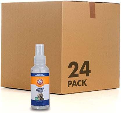 Arm & Hammer Tartar Control Dental Spray for Dogs, Mint, 4 Fl Oz, 24-Pack