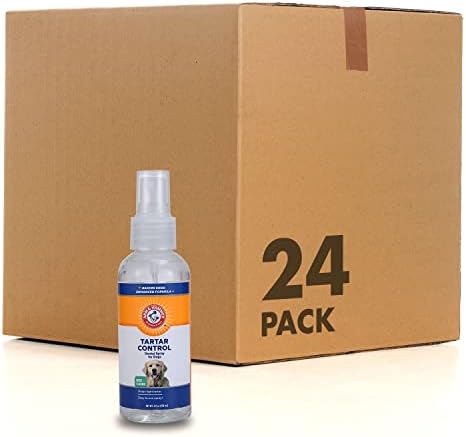 Arm & Hammer Tartar Control Dental Spray for Dogs, Mint, 4 Fl Oz, 24-Pack
