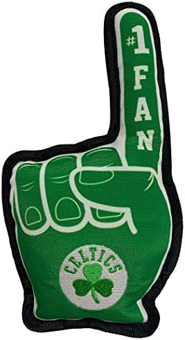 Pets First NBA #1 Fan Toy. Best Sports Dog Toy with Double Stitched Trim and Tough Nylon Material Filled with Chewable Polyfil and Inner Squeaker