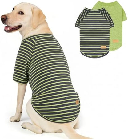 KYEESE 2Pack Dog Sweater with Sleeves Fleece Shirt for Large Dogs