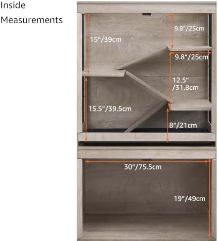 unipaws Ferret Cage with Storage and Ramp, Large Vertical Hamster Cage