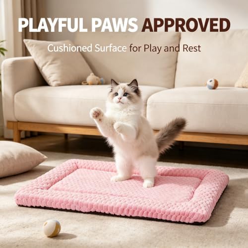 Cat Bed Mat - Durable & Cute Crate Beds for Extra Small Dogs & Cats, Comfortable Kennel Pad for Home, Crate & Travel