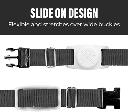 Pup Culture AirTag Holder - Lightweight, Protective Case for Dog & Cat Collars - Track Pets with Apple AirTag
