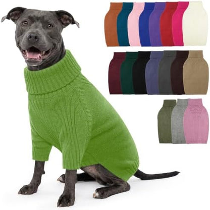 IECOii XL Dog Sweater, Winter Doggy Clothes for Medium Dogs Girl Boy