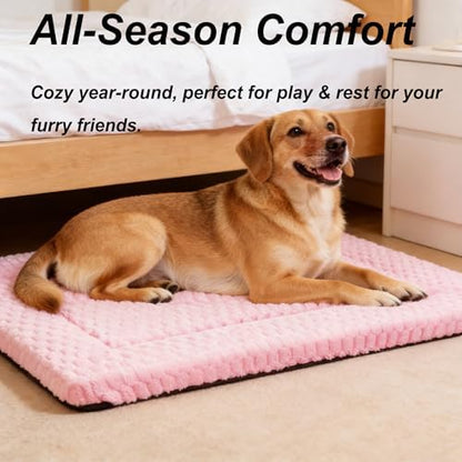 Dog Bed Mat - Reversible Dog Crate Bed Mats, Soft & Breathable Kennel Pad, Durable Crate Bed for Small Medium Large Dogs & Cats