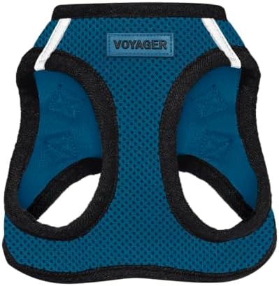 Voyager Step-in Air Dog Vest Harness - Blue/Black Trim, Small