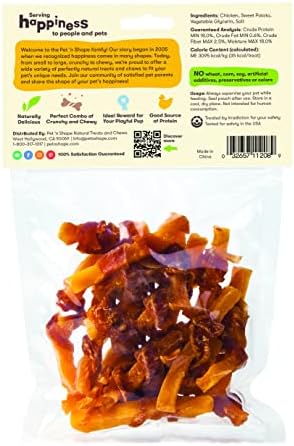 Pet 'n Shape Sweet Potato Chews Jerky Dog Treats - 8 Ounce