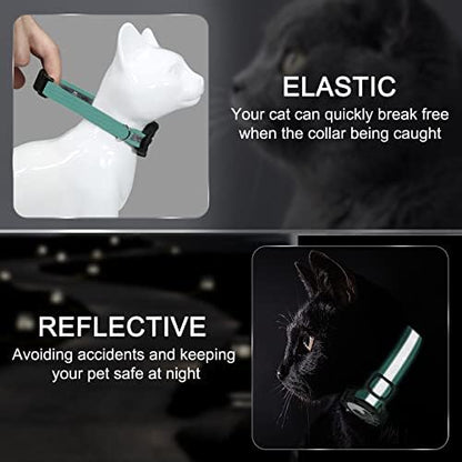 Reflective AirTag Cat Collar, Integrated Cat Collar with Air Tag Holder