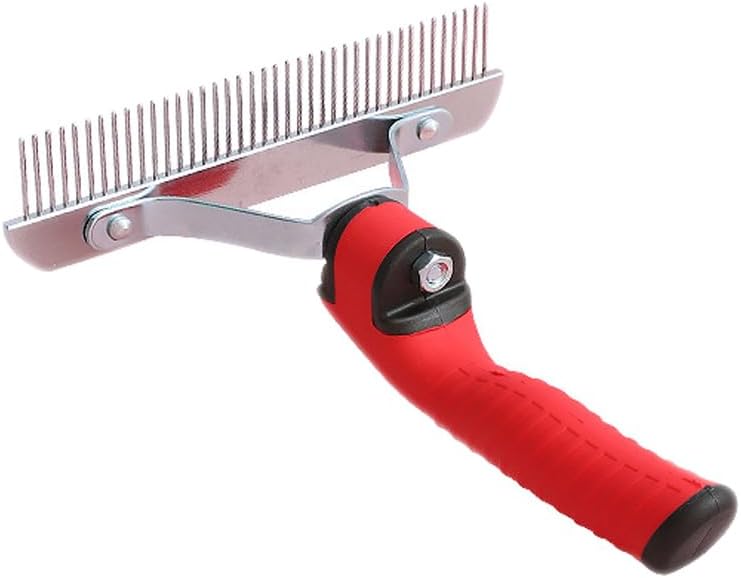 Pet Deshedding Rake Comb for Large Dogs Undercoat Grooming Brush