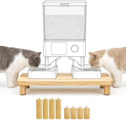 Large Elevated Cat Food Stand for Automatic Feeders, 1 Pack