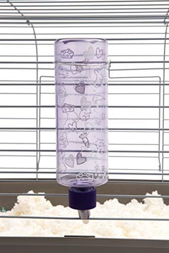 Lixit Standard Cage Water Bottles for Rabbits, Ferrets, Guinea Pigs, Hamsters, Rats, Mice and Other Small Animal's (16 Ounce, Clear Pack of 2)