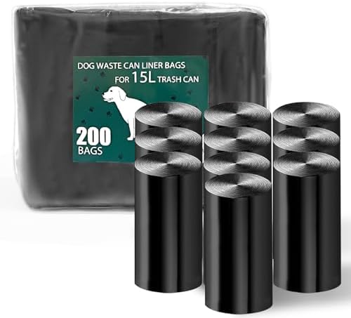Dog Waste Bags - 200 Pcs Dog Poop Bags for 20L Dog Poop Trash Can