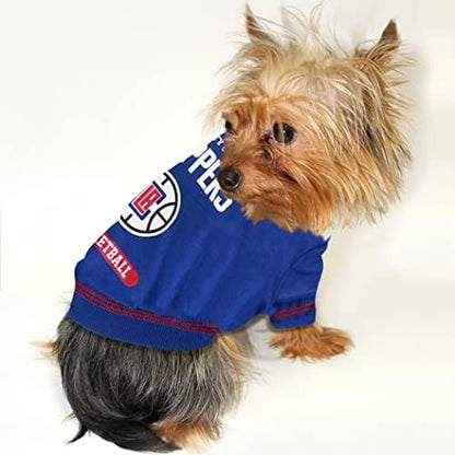 Pets First Cute Dog T-Shirt, Small -Dog & Cat Shirt with Basketbal Team Logo. A Comfortable & Fashionable Yet Durable Pet Outfit