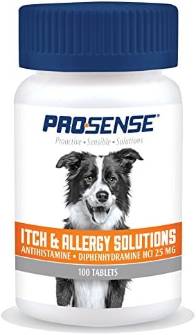 Pro-Sense Itch & Allergy Antihistamine for Dogs, 100 Count