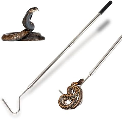 Snake Hook, Stainless Steel Extensible Snake Grabber Tool 33 inch