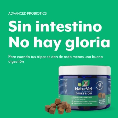 NaturVet Advanced Probiotics & Enzymes Dog Supplement - 70 Soft Chews