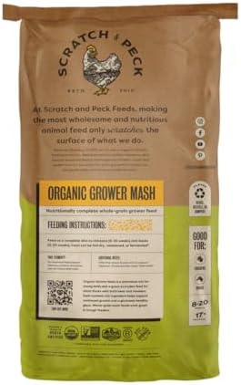 Scratch and Peck Feeds | Grower Mash for Chickens & Ducks | 40 lb Bag