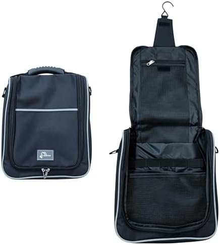 Horse Shoe Bag Heavy Duty Tack Storage with Hook Mesh Pockets