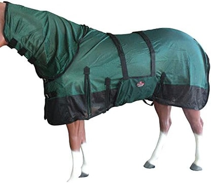 HILASON 69 in Horse Fly Sheet Hunter Green with Black UV